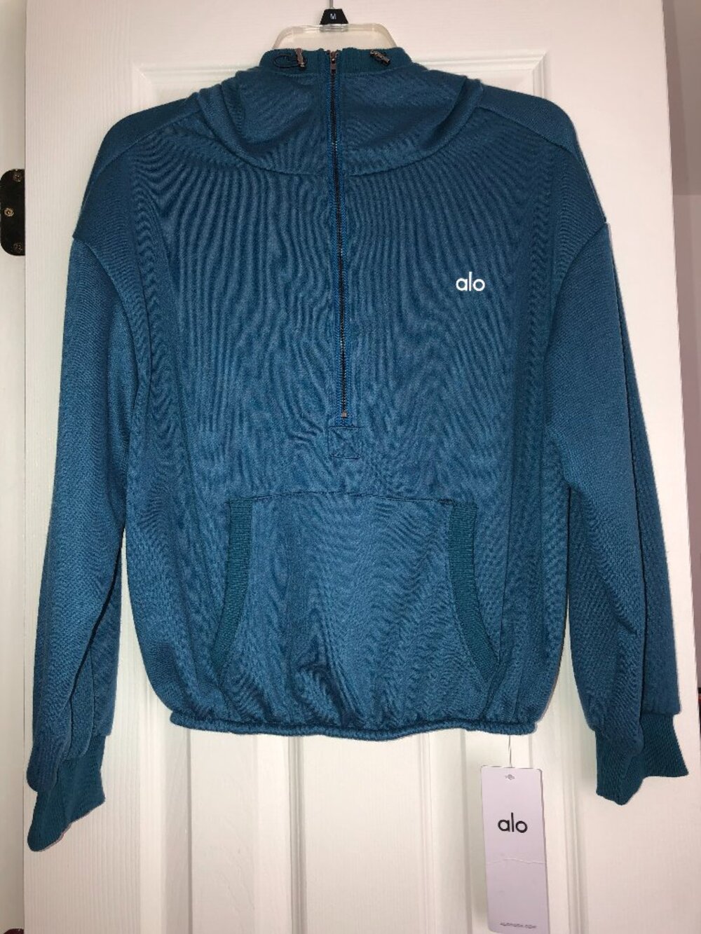 NWT ALO YOGA Scuba Half-Zip Hoodie Size Medium